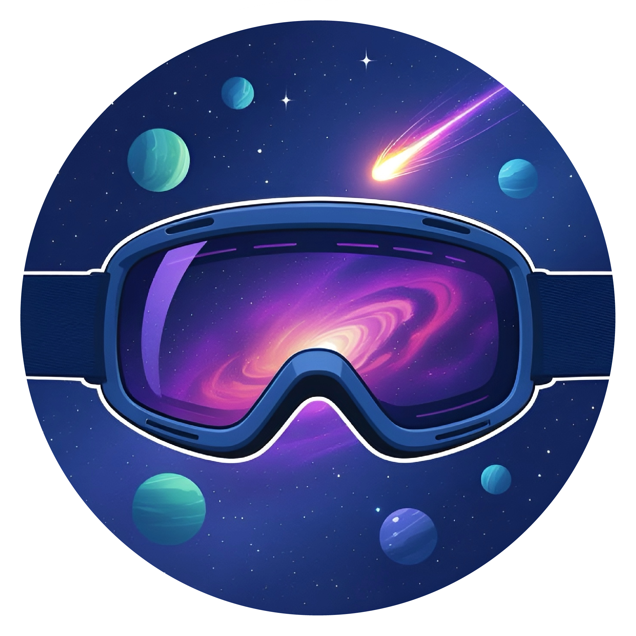 Space Goggles Sticker